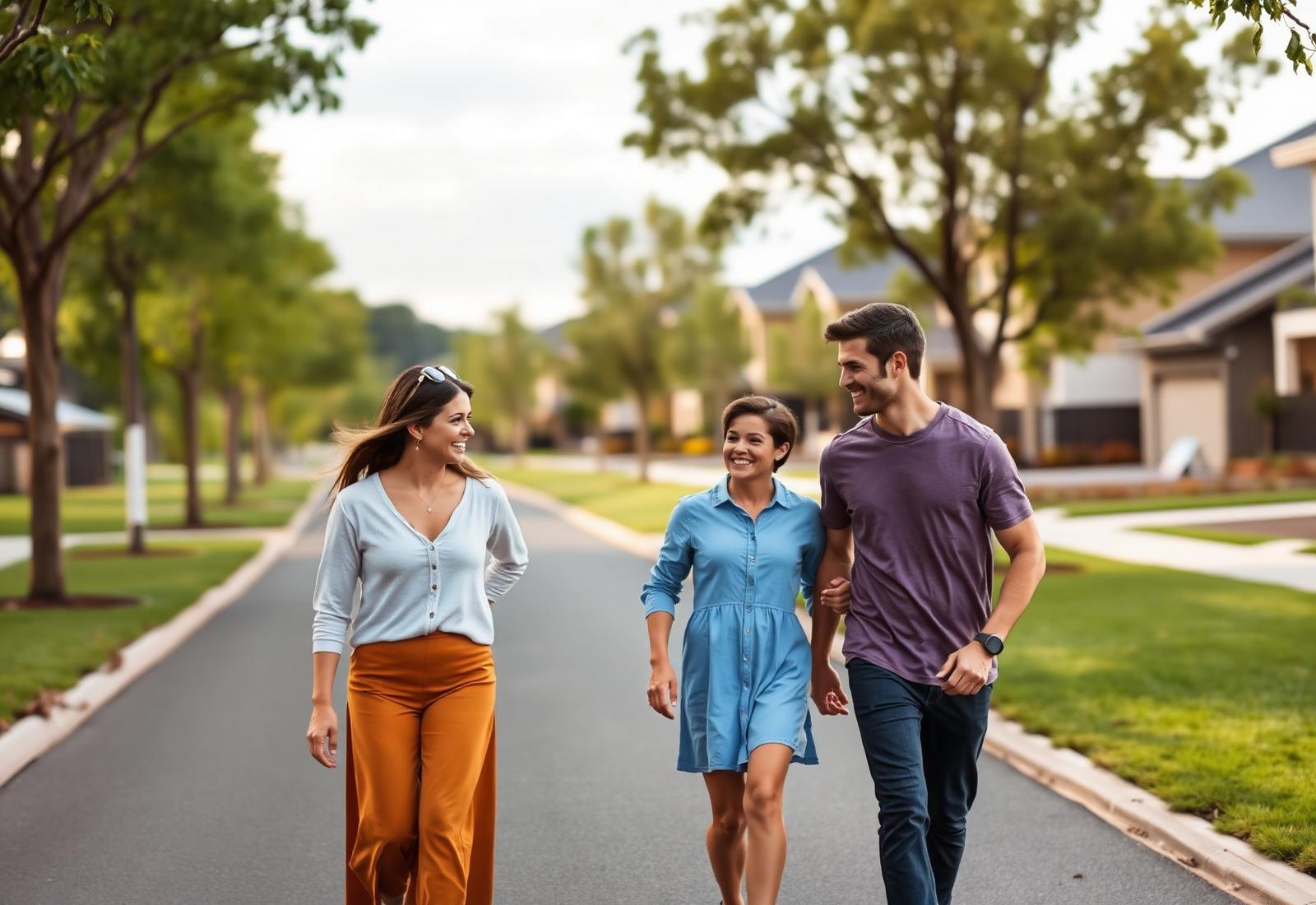 Family in a master-planned community
